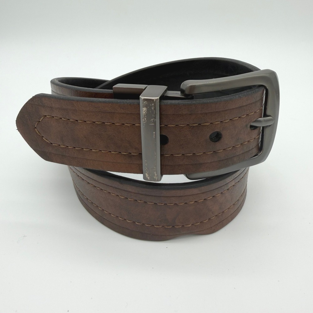 Levi's Reversible Belt Men S 30-32 Brown Black Coated Leather 11LV2223